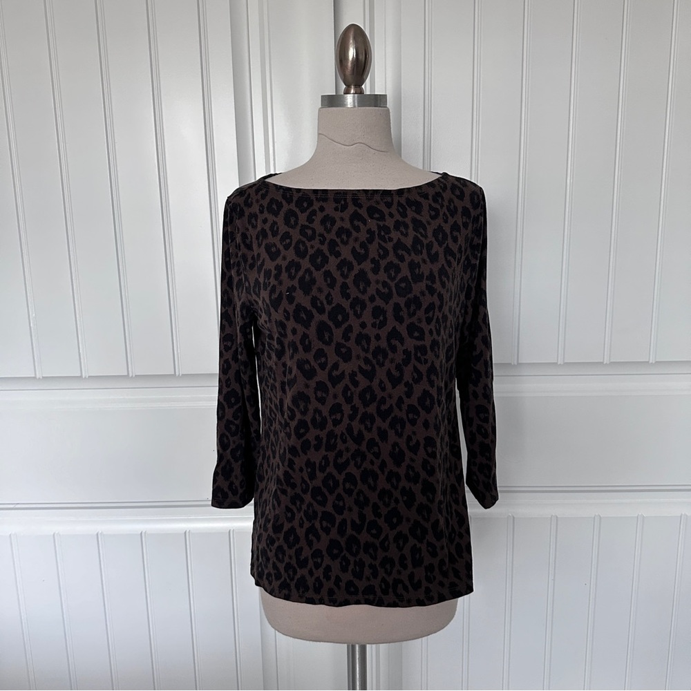 Ann Taylor Leopard Print Top